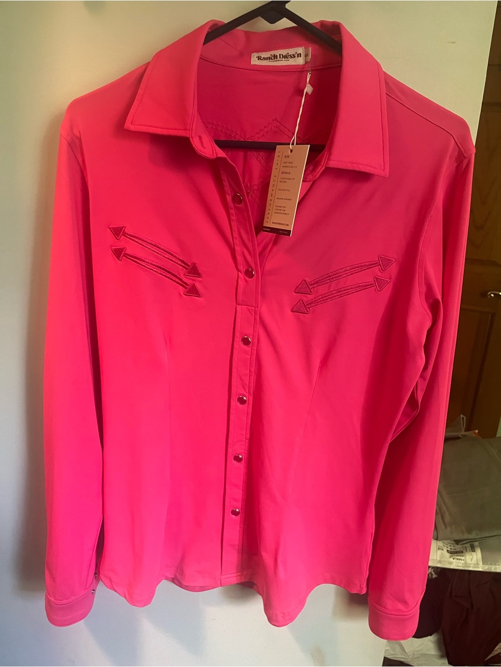 Ranch Dress’n- Pink with stitching